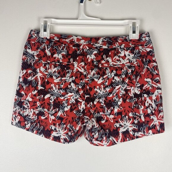 Banana Republic Factory Women's Hampton Fit Shorts Size 2 Red White Navy Blue - Picture 2 of 9